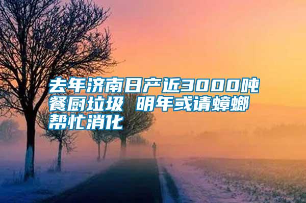 去年濟(jì)南日產(chǎn)近3000噸餐廚垃圾 明年或請(qǐng)?bào)霂兔ο?/></p>
             <p style=