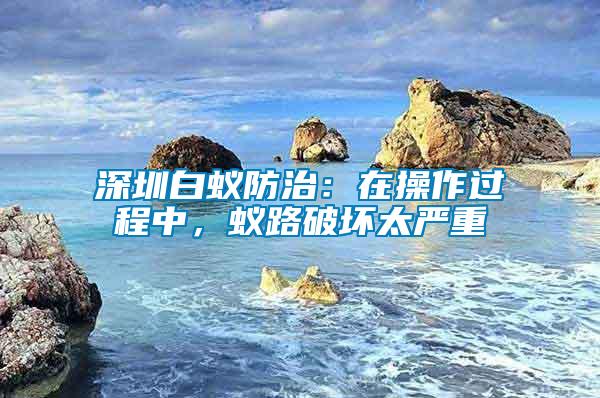深圳白蟻防治：在操作過(guò)程中，蟻路破壞太嚴(yán)重