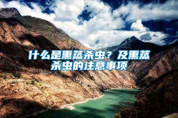 什么是熏蒸殺蟲？及熏蒸殺蟲的注意事項
