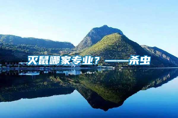 滅鼠哪家專業(yè)？——?dú)⑾x(chóng)