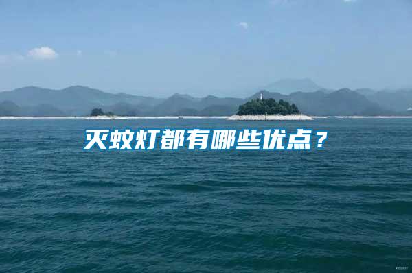 滅蚊燈都有哪些優(yōu)點(diǎn)？