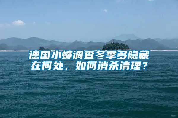 德國(guó)小蠊調(diào)查冬季多隱藏在何處，如何消殺清理？