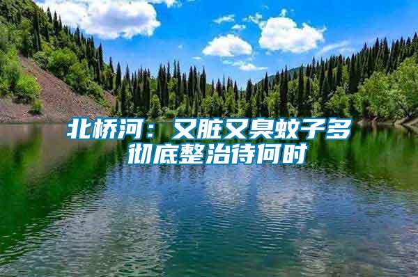 北橋河:又臟又臭蚊子多 徹底整治待何時