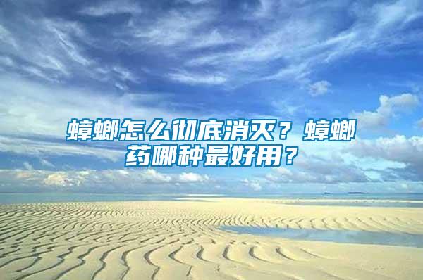蟑螂怎么徹底消滅？蟑螂藥哪種最好用？