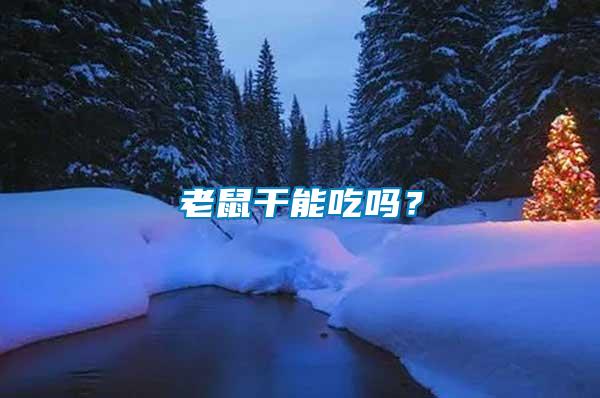 老鼠干能吃嗎？