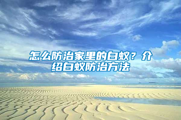 怎么防治家里的白蟻？介紹白蟻防治方法
